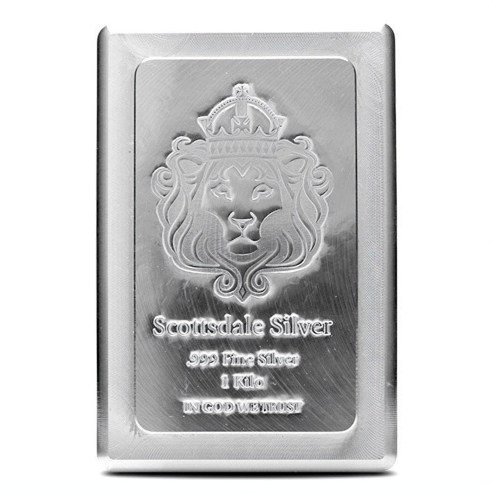 1 Kilo Scottsdale Stacker Silver Bar