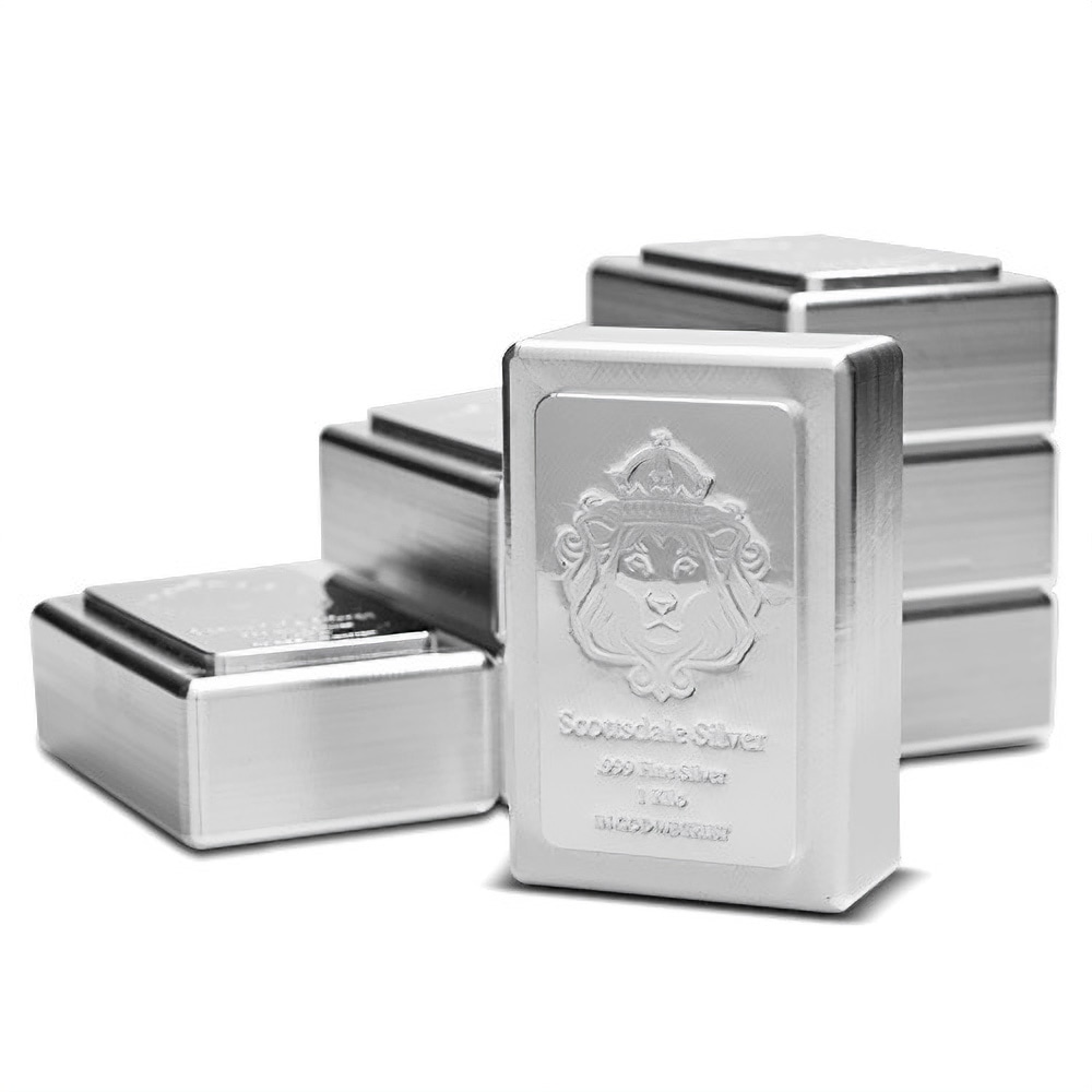 1 Kilo Scottsdale Stacker Silver Bar