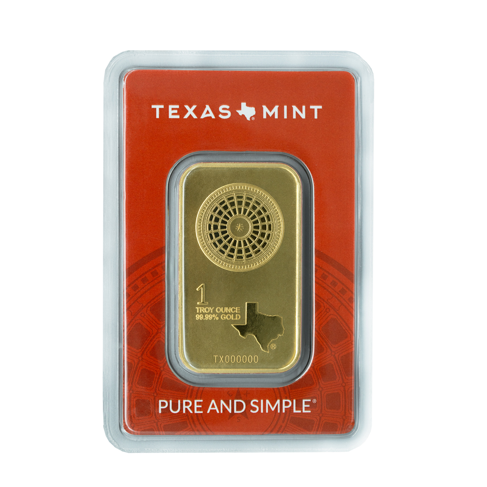 1 oz Texas Mint Gold Bar