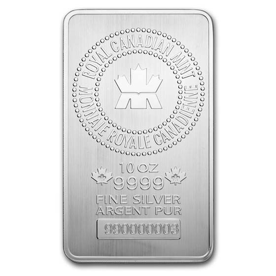 10 oz Royal Canadian Mint Silver Bar