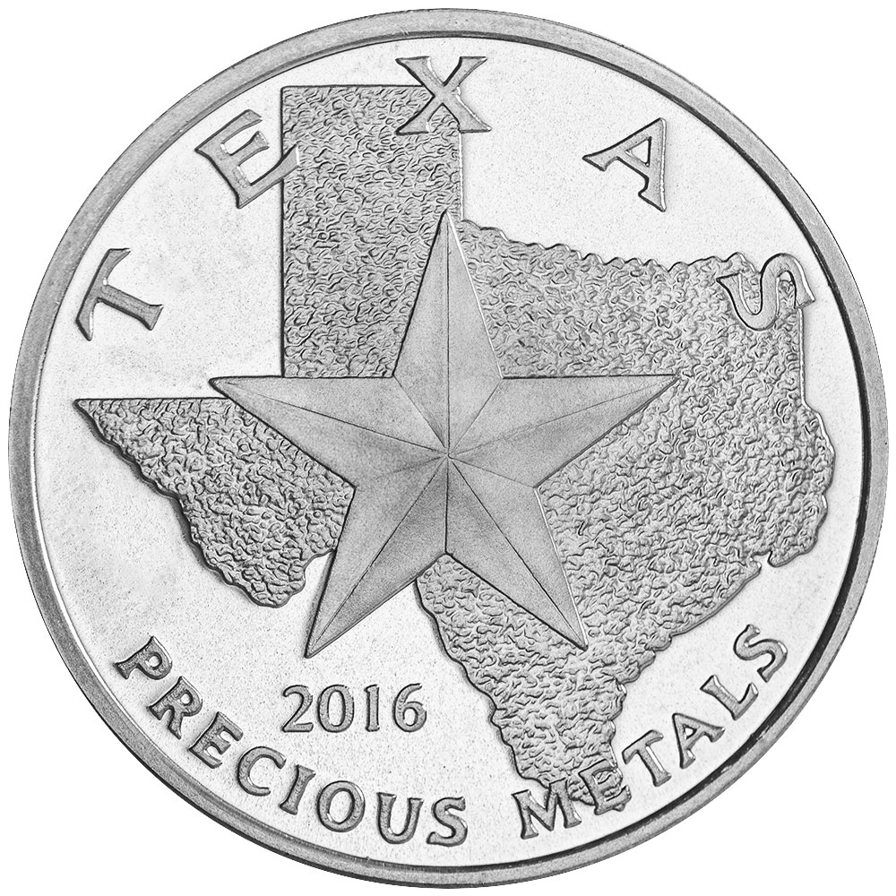 Buy 2016 Texas Silver Round