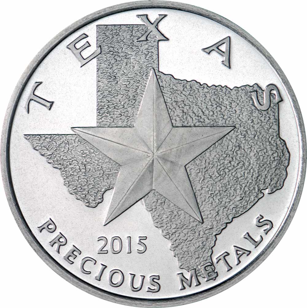 Buy 2015 Texas Silver Round