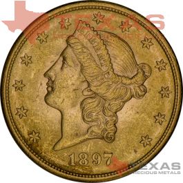 20 Liberty Gold Double Eagle XF Texas Precious Metals