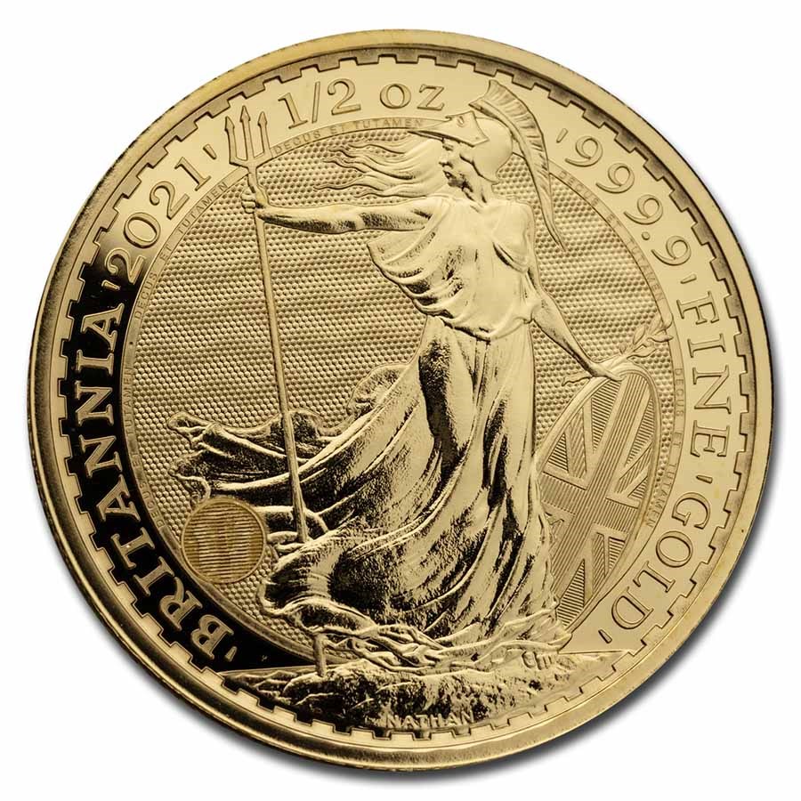 1/2 oz Royal Mint Gold Britannias (Any Year)