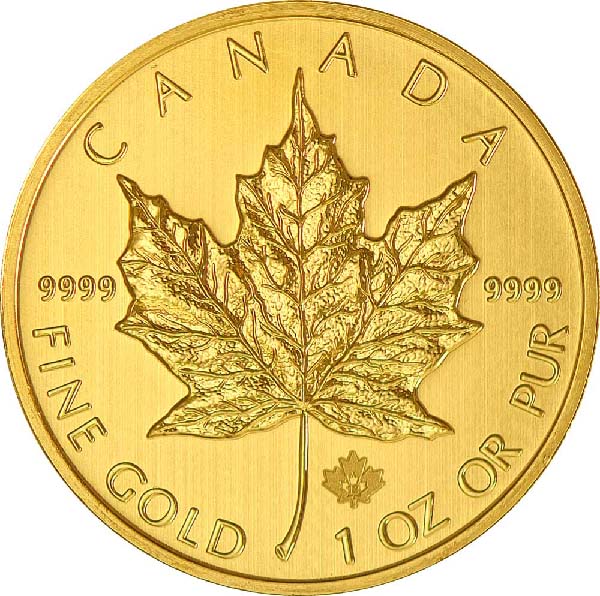 Canada Gold Maple Leaf (Any Year) 1 oz Gold Coin